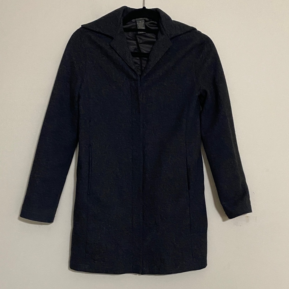 Banana Republic dark gray Wool Jacket coat women XS office casual cozy winter